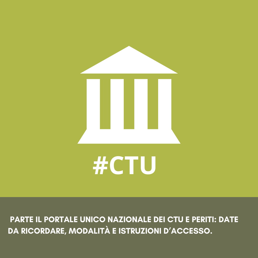 Portale Unico Nazionale Dei CTU E Periti: Date Da Ricordare, Modalità E ...